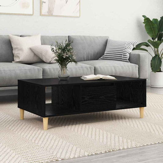 Dohányzóasztal Fekete tölgy 102 x 55 x 35 cm Faanyag