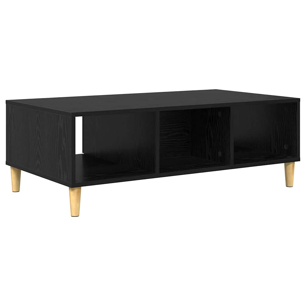 Dohányzóasztal Fekete tölgy 102 x 55 x 35 cm Szerelt Fa