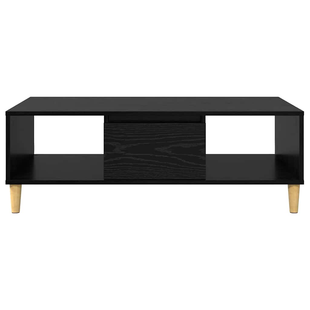 Dohányzóasztal Fekete tölgy 102 x 55 x 35 cm Szerelt Fa