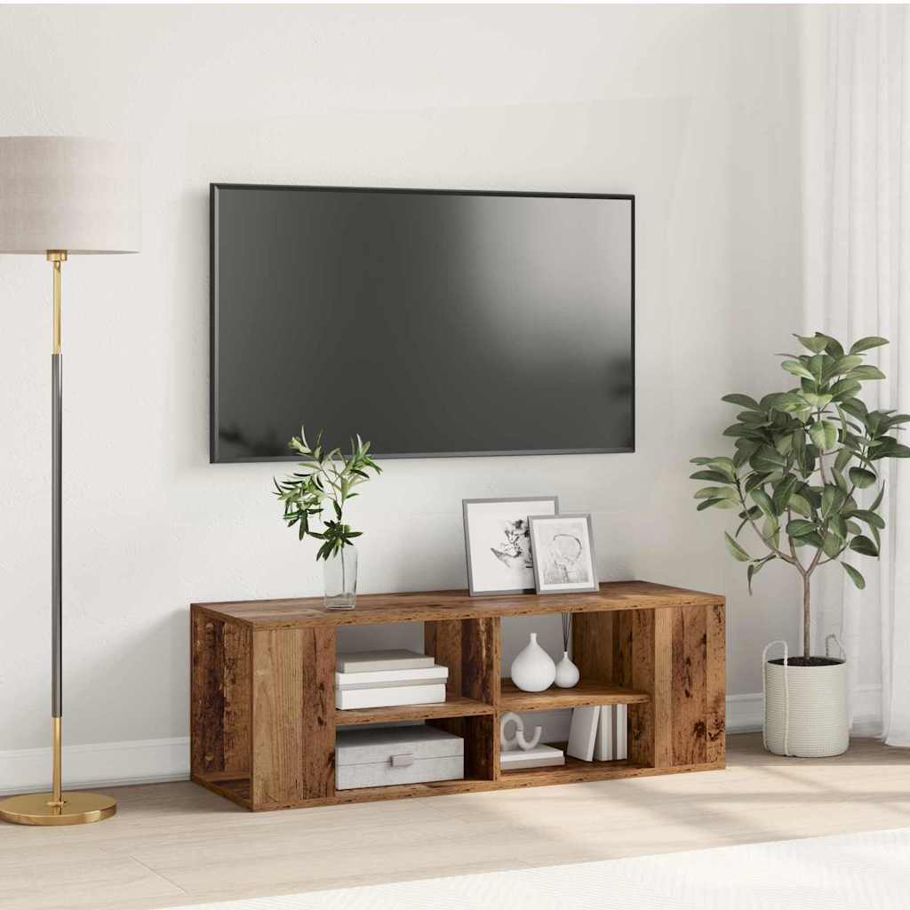TV szekrény garnitúra 102 x 35 x 35 cm Öreg fa Szerelt Fa