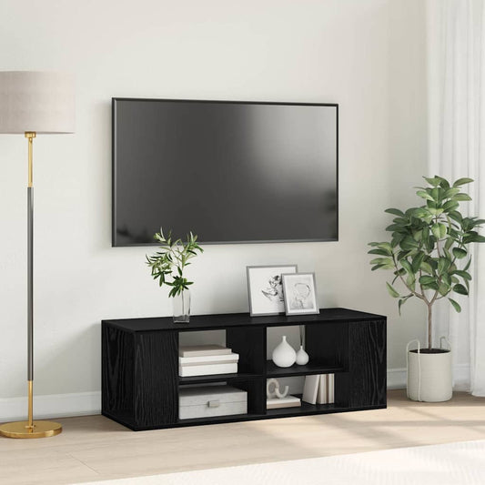 TV szekrény garnitúra Fekete tölgy 102 x 35 x 35 cm Faanyag