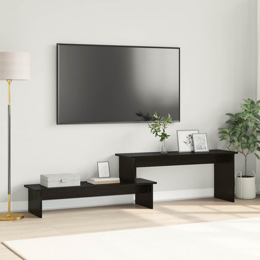 TV szekrény garnitúra Fekete tölgy 180,5 x 30 x 43 cm Faanyag