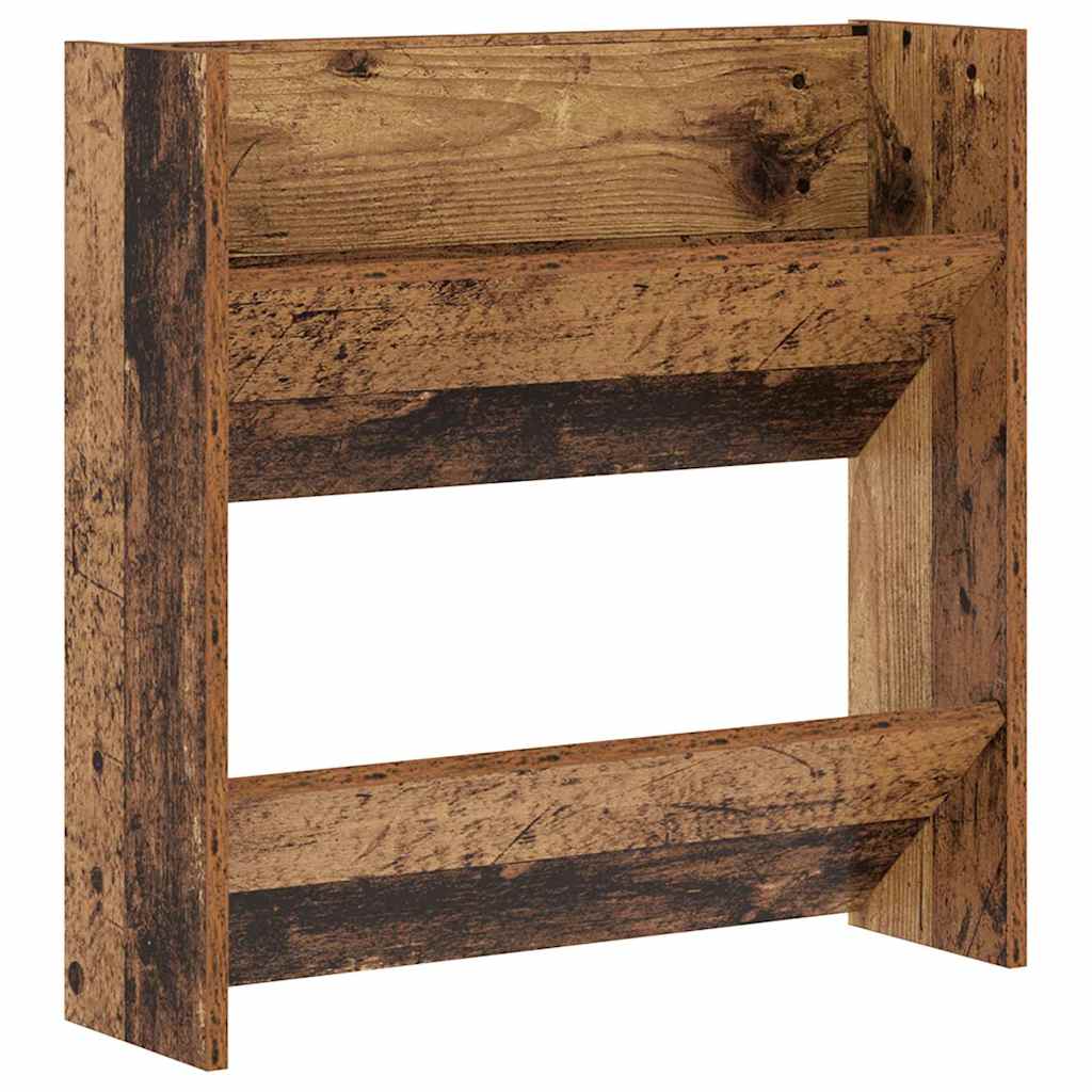 Cipőszekrény 60 x 18 x 60 cm Szerelt Fa Öreg fa