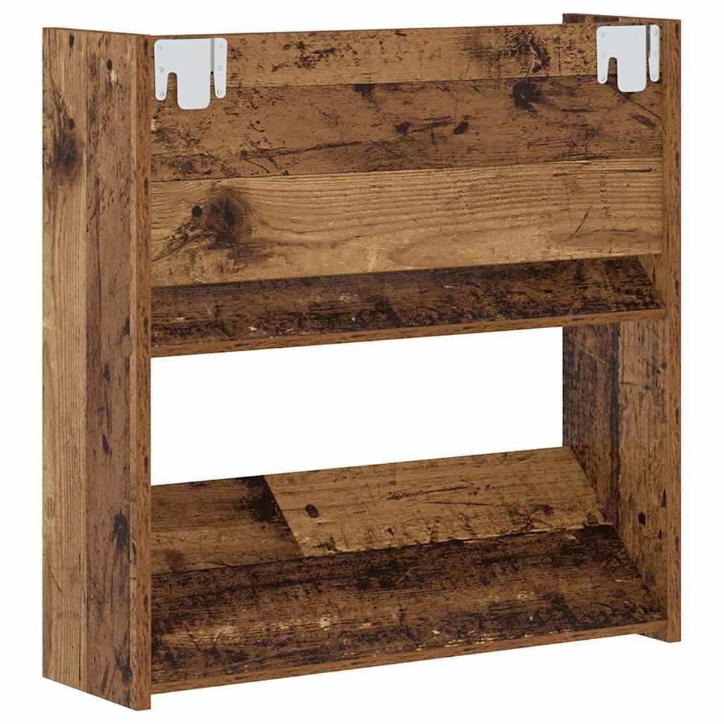 Cipőszekrény 60 x 18 x 60 cm Szerelt Fa Öreg fa