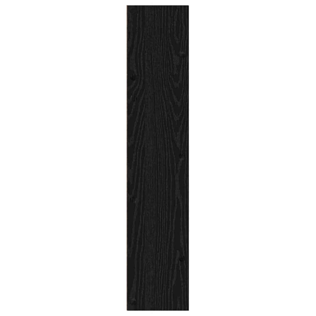 Cipőszekrény 2 db 60 x 18 x 90 cm Szerelt Fa Fekete tölgy