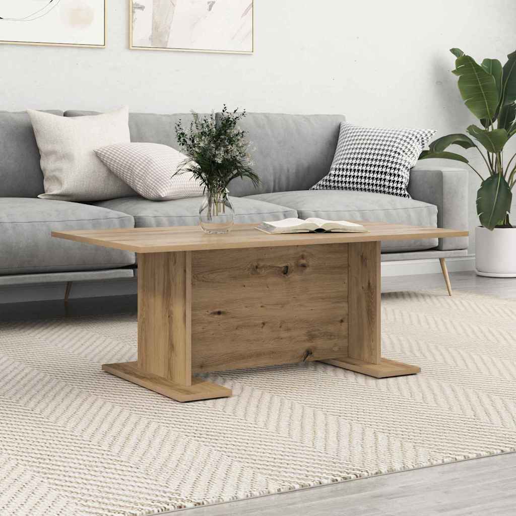 Dohányzóasztal kézműves tölgy 103.5 x 60 x 40 cm Szerelt Fa