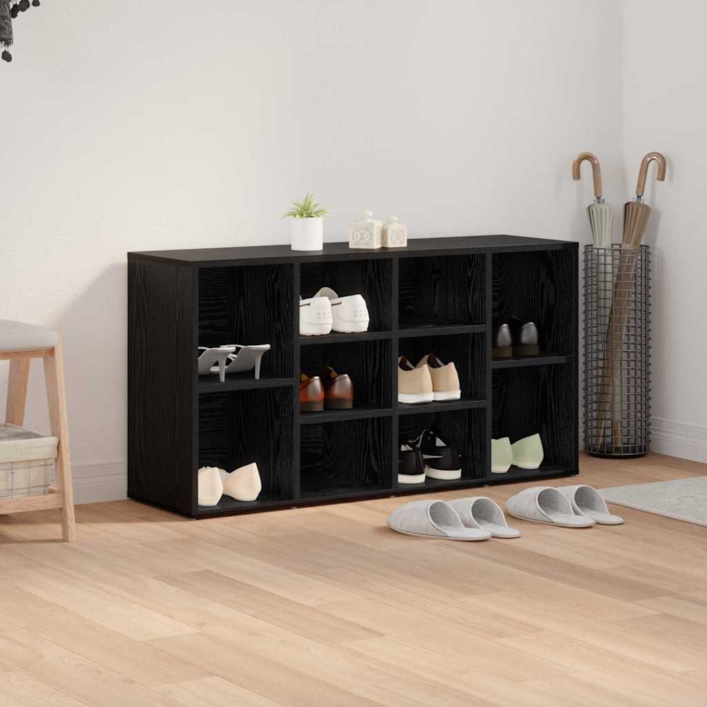 Cipőpad 103 x 30 x 54,5 cm Szerelt Fa Fekete tölgy
