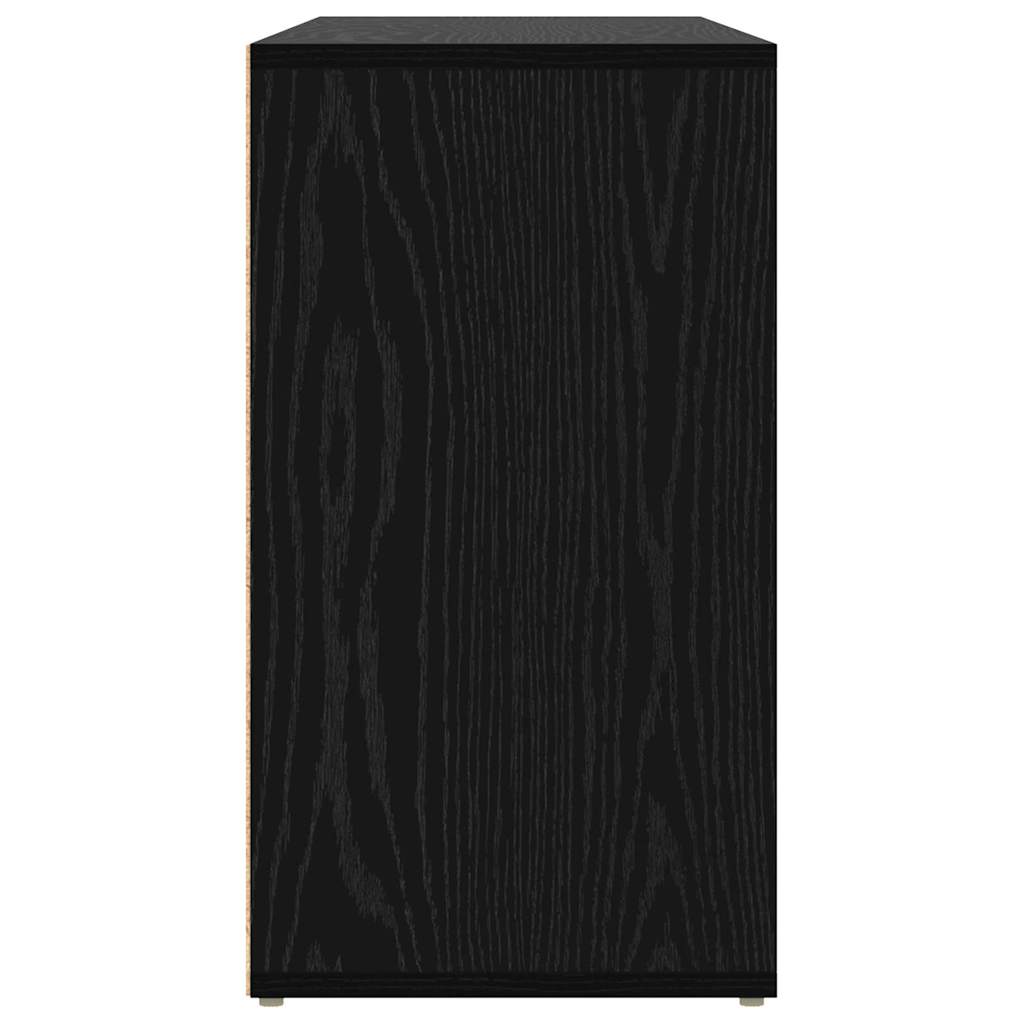 Cipőpad 103 x 30 x 54,5 cm Szerelt Fa Fekete tölgy
