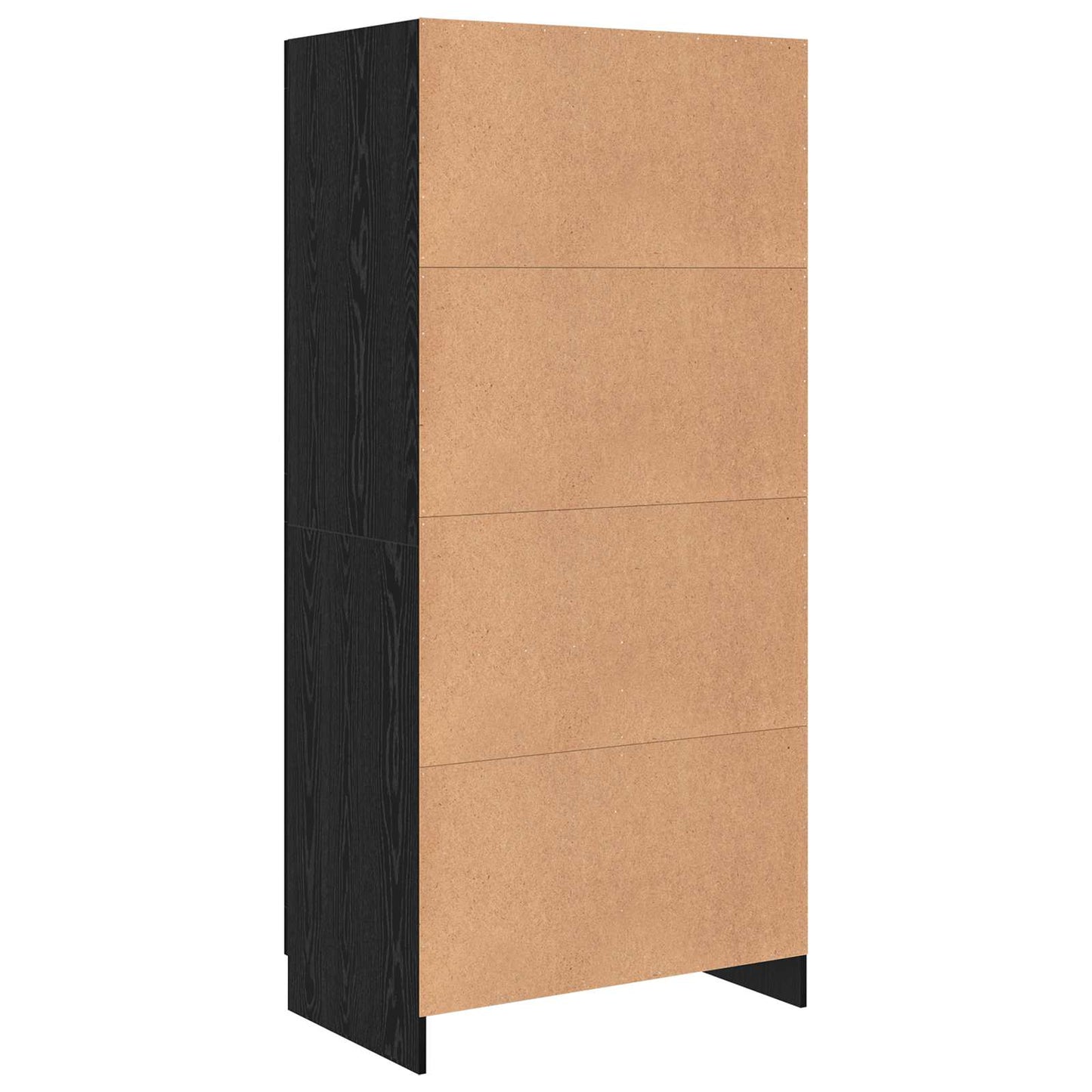 Ruhásszekrény Fekete tölgy 82,5 x 51,5 x 180 cm Szerelt Fa