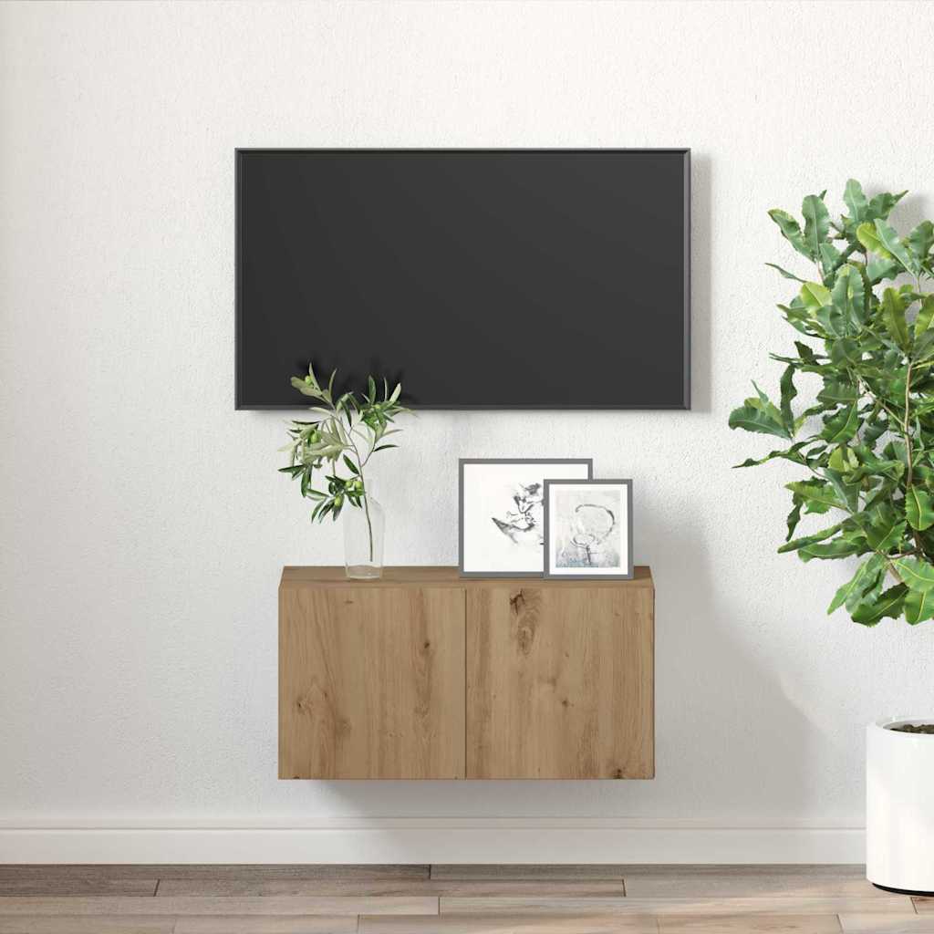 TV szekrény garnitúra 60 x 30 x 30 cm Barna Szerelt Fa