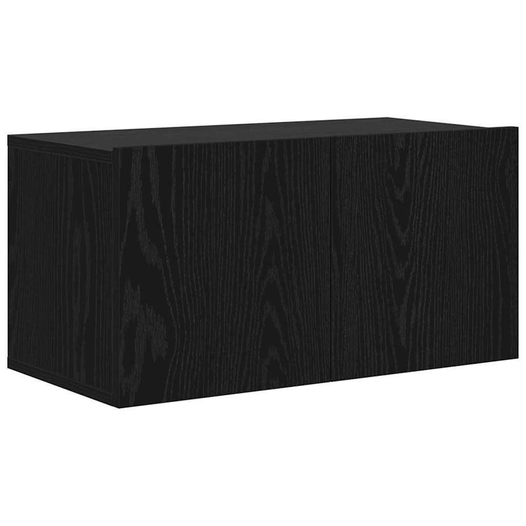 TV szekrény garnitúra 60 x 30 x 30 cm Fekete Szerelt Fa