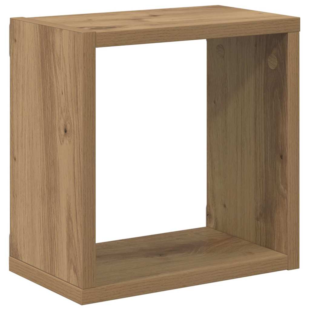 Falpolcok Falra szerelhető 2 pcs Artisan tölgy Szerelt Fa