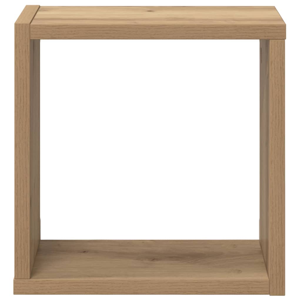 Falpolcok Falra szerelhető 2 pcs Artisan tölgy Szerelt Fa
