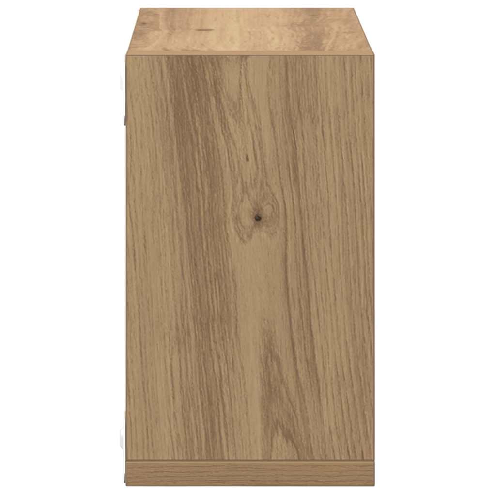 Falpolcok Falra szerelhető 2 pcs Artisan tölgy Szerelt Fa