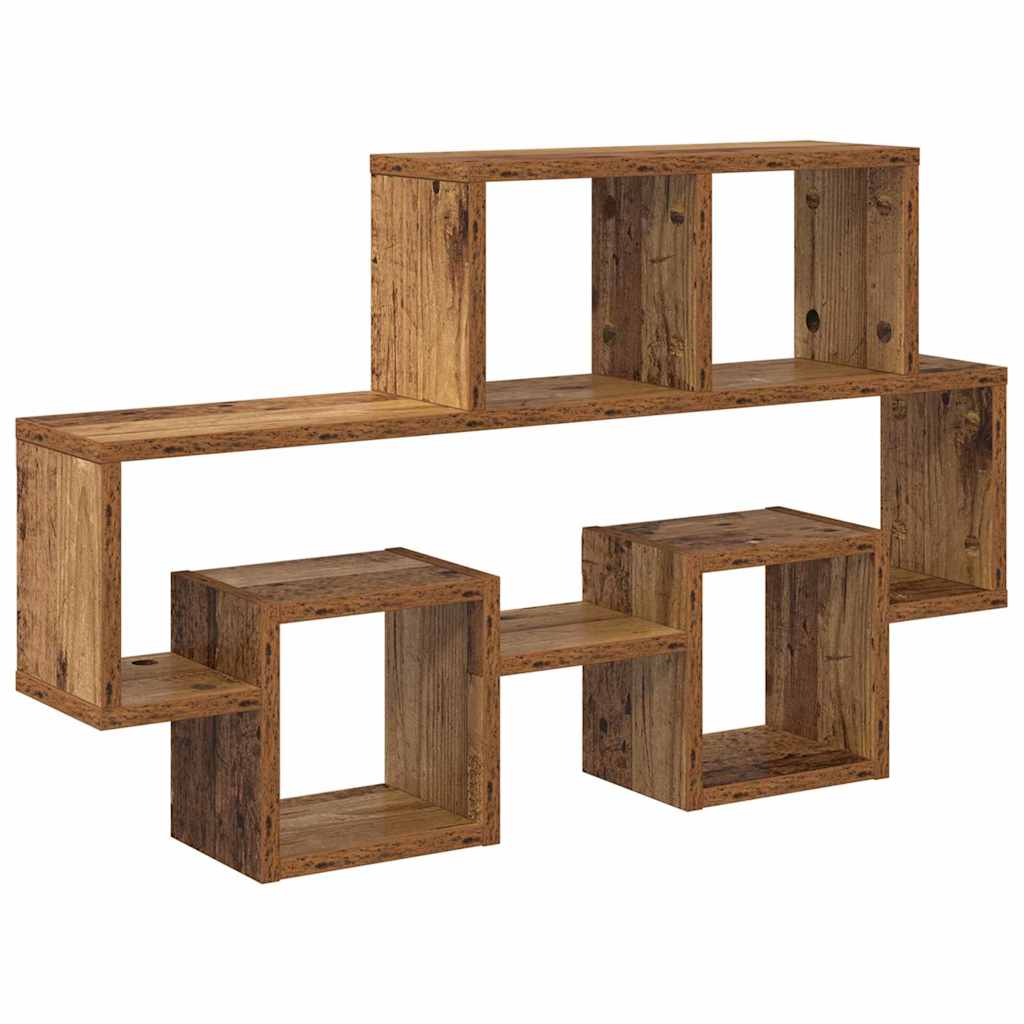 Falpolc Falra szerelhető Régi fa 82 x 15 x 51 cm Szerelt Fa