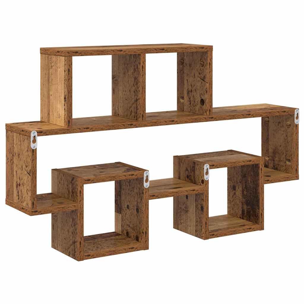 Falpolc Falra szerelhető Régi fa 82 x 15 x 51 cm Szerelt Fa