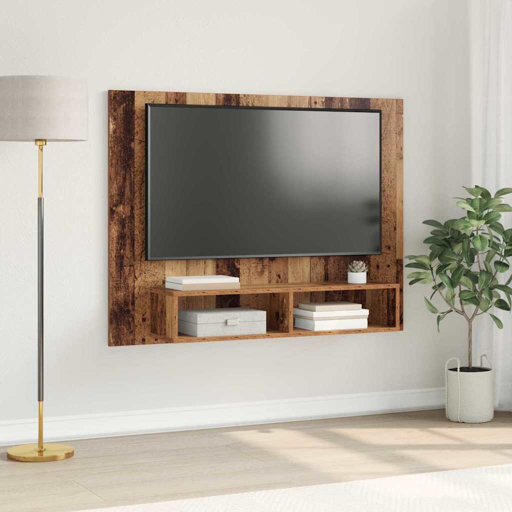 TV szekrény garnitúra 120 x 23,5 x 90 cm Öreg fa Szerelt Fa