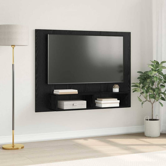 TV szekrény garnitúra Fekete tölgy 120 x 23,5 x 90 cm Faanyag