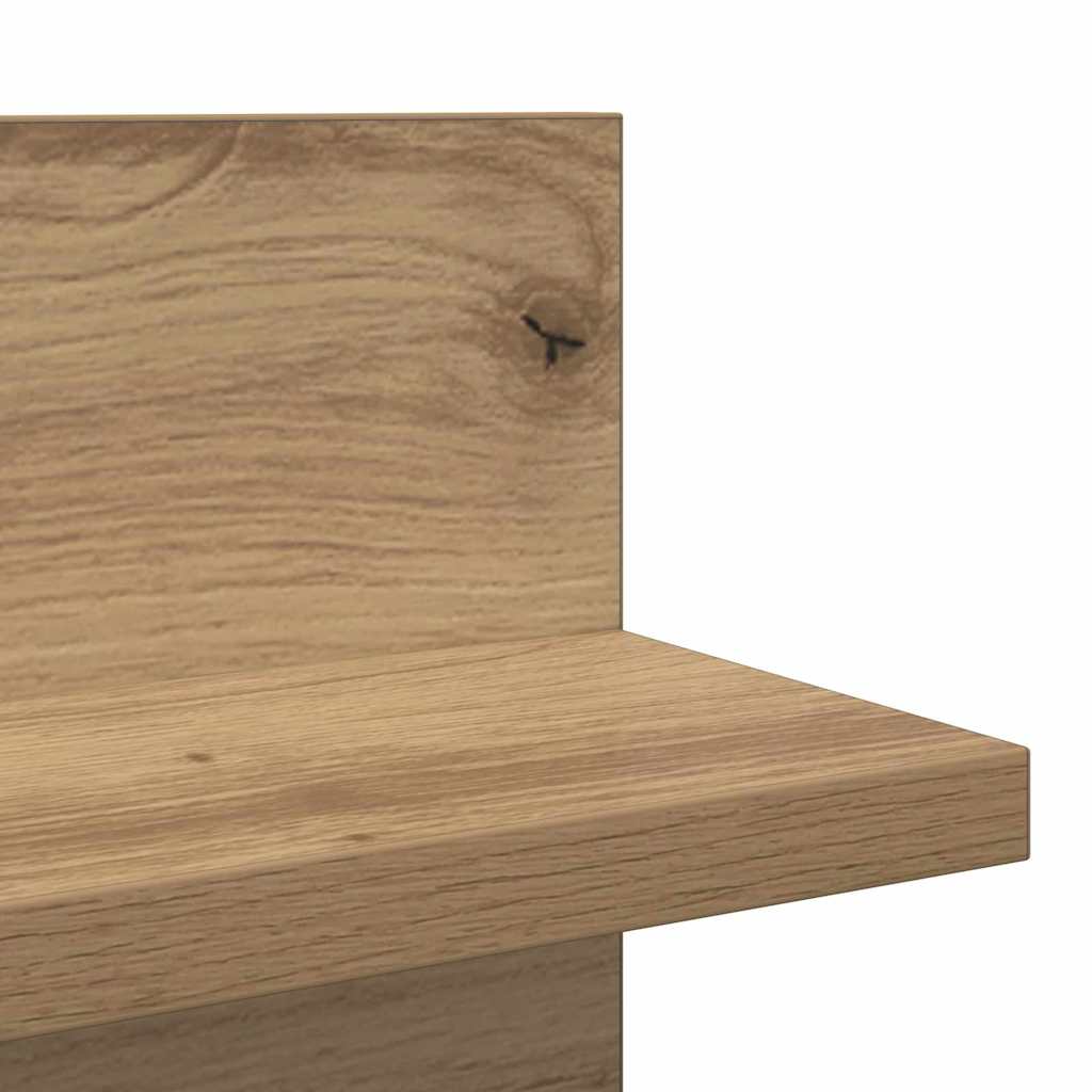 Falpolc Falra szerelhető 2 pcs Artisan tölgy 80 x 11,5 x 18 cm