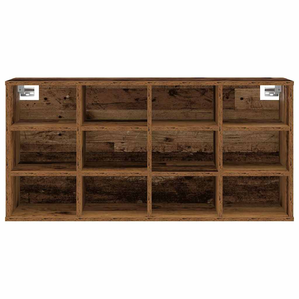 Cipőszekrény 103 x 30 x 51 cm Szerelt Fa Öreg fa