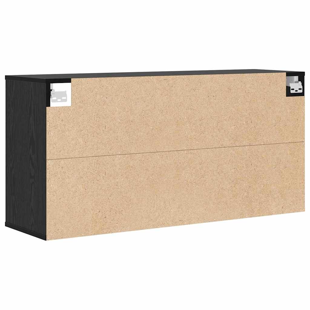 Cipőszekrény 103 x 30 x 51 cm Szerelt Fa Fekete tölgy