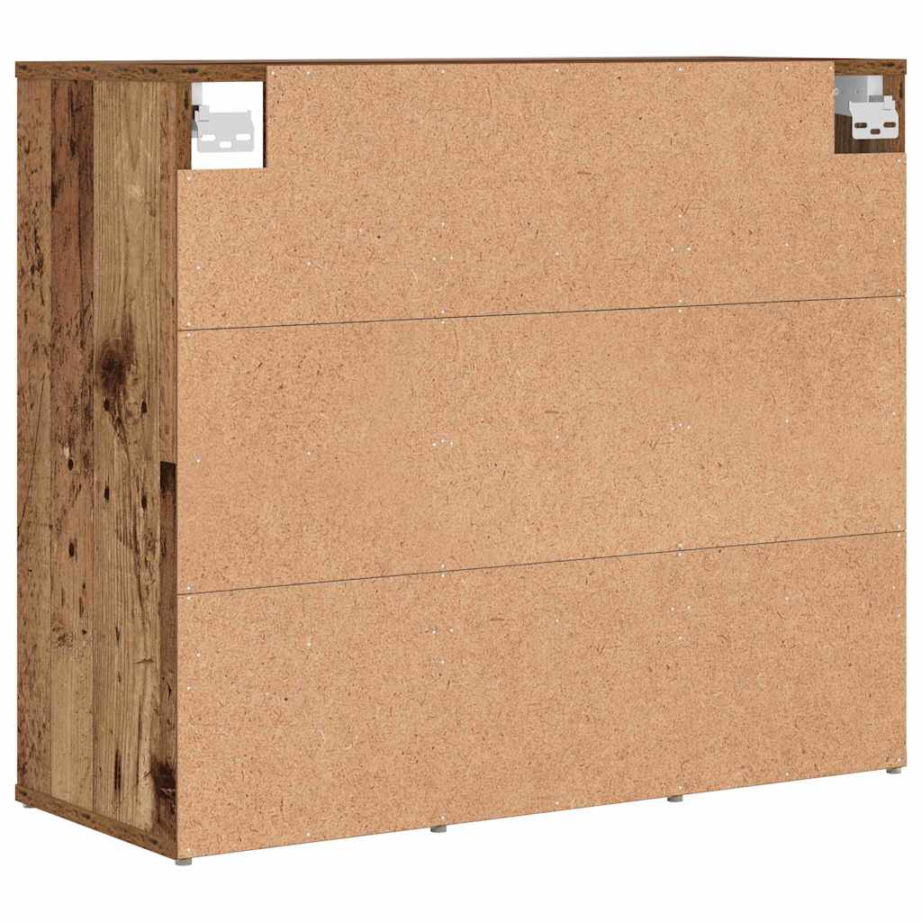 Cipőszekrény 77,5 x 30 x 67 cm Szerelt Fa Öreg fa