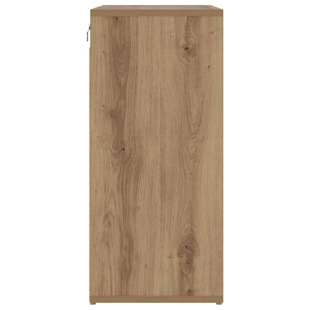 Cipőszekrény 77,5 x 30 x 67 cm Szerelt Fa Artisan tölgy