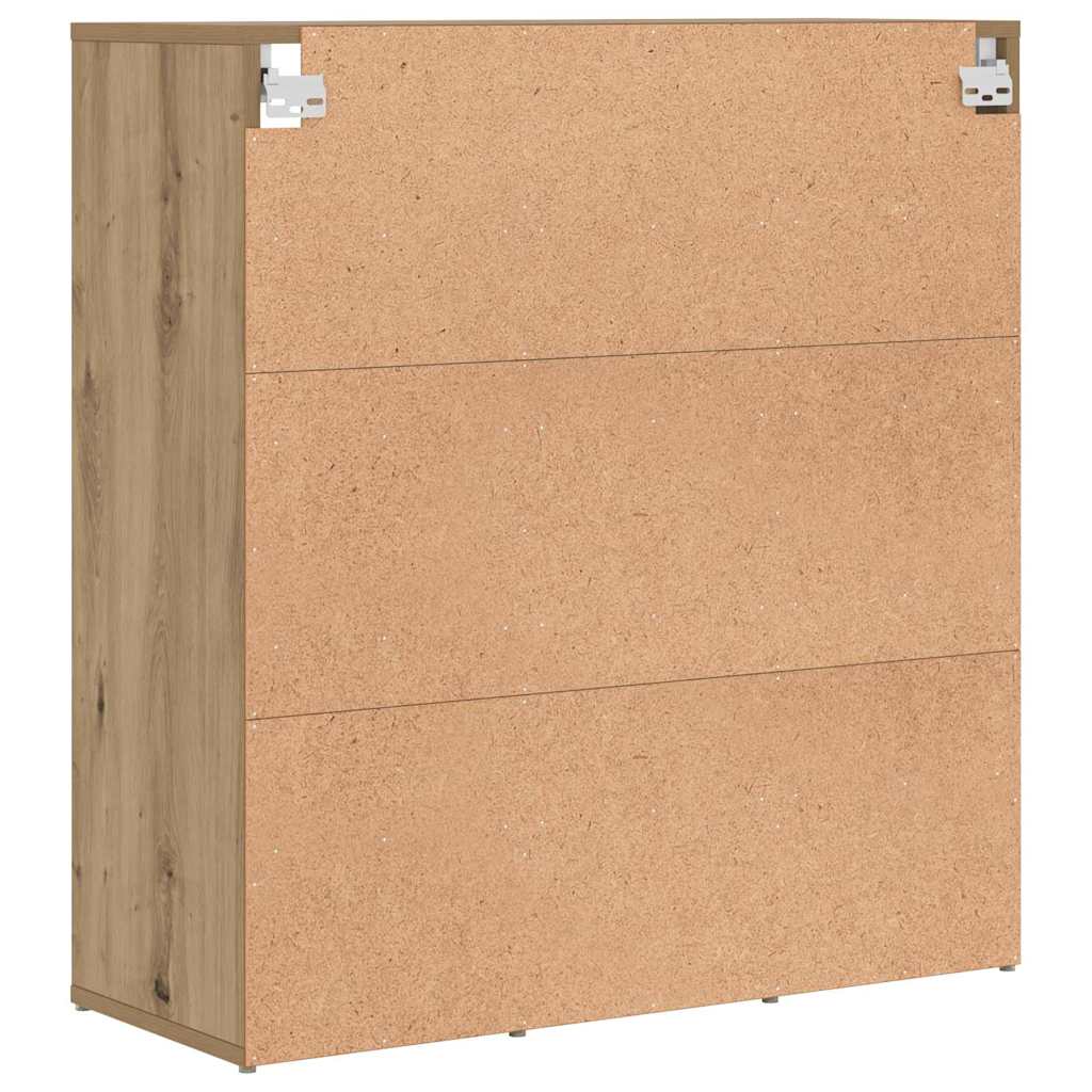 Cipőszekrény 77,5 x 30 x 83,5 cm Szerelt Fa Artisan tölgy