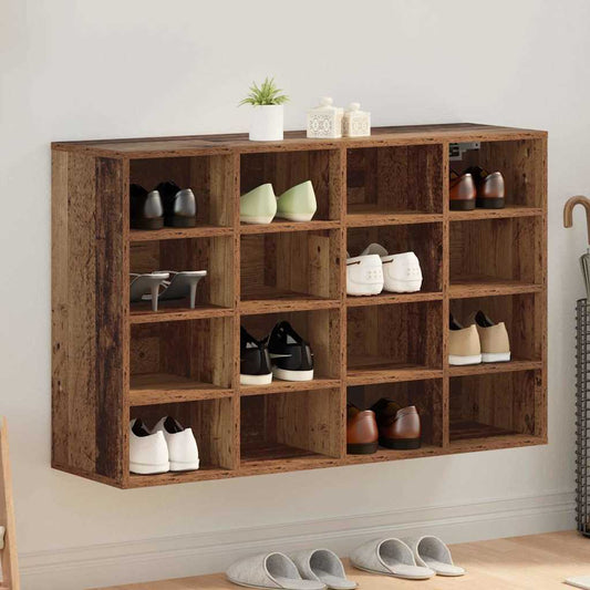 Cipőszekrény polcokkal Öreg fa 103 x 30 x 67 cm Faanyag