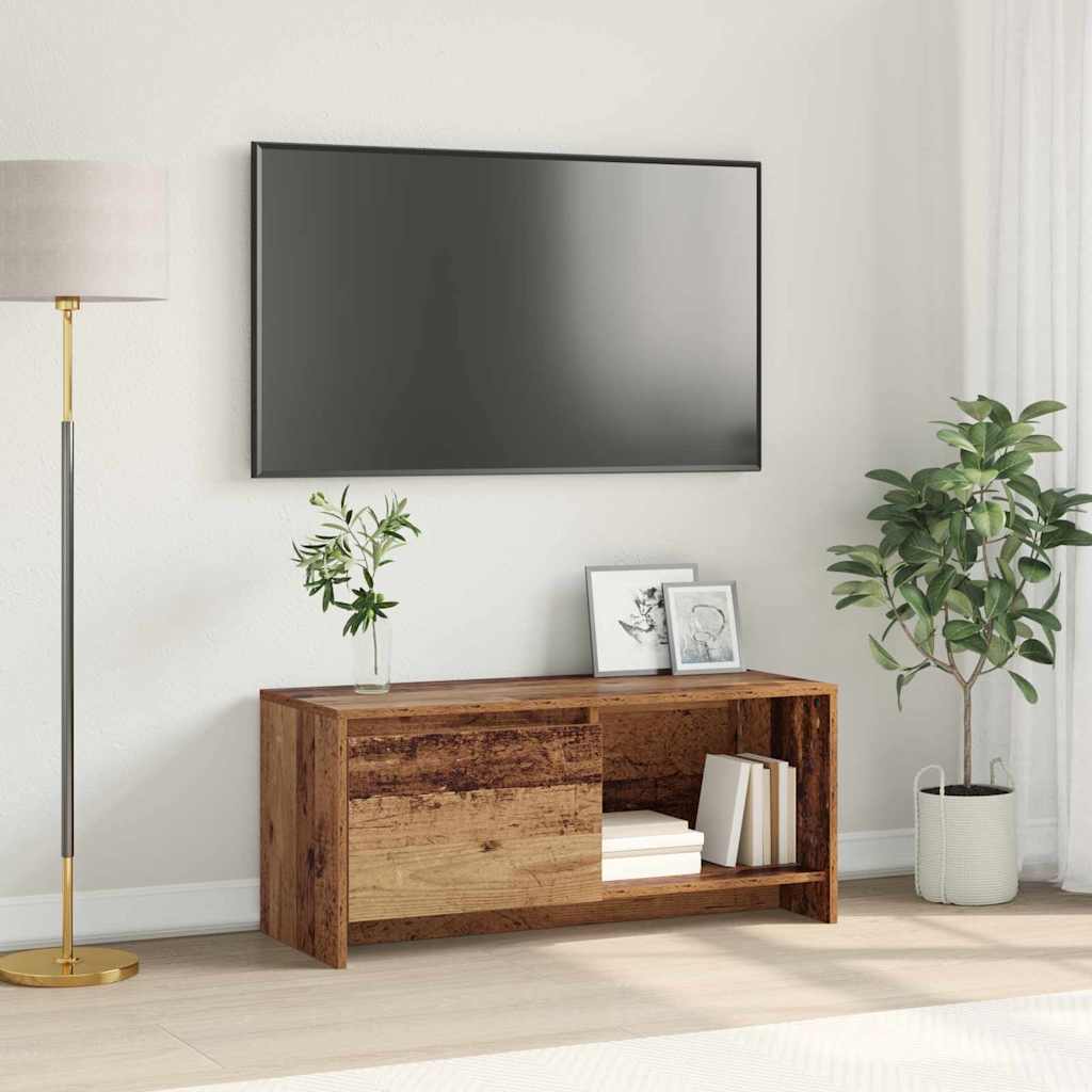 TV szekrény garnitúra Öreg fa 90 x 35 x 40 cm Faanyag