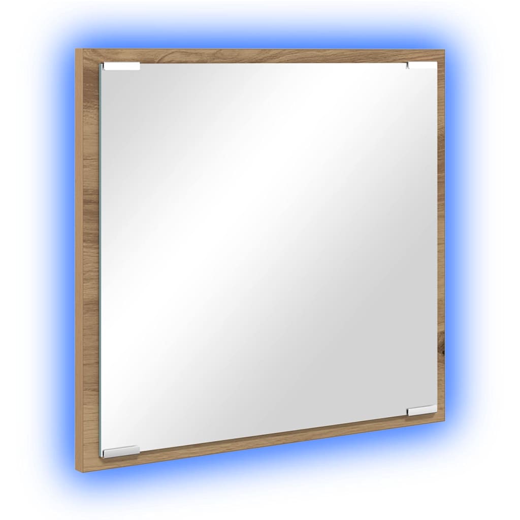 LED Fürdőszoba Tükör Artisan tölgy 40 x 37 x 8.5 cm Szerelt Fa