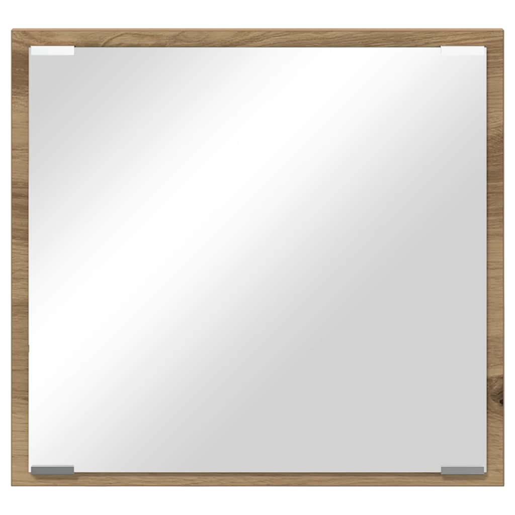 LED Fürdőszoba Tükör Artisan tölgy 40 x 37 x 8.5 cm Szerelt Fa