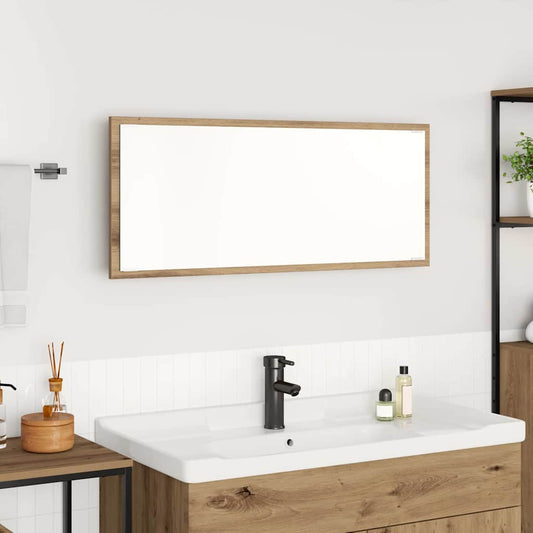 Tükör LED -es lámpákkal Artisan tölgy 90 x 8,5 x 37 cm Faanyag