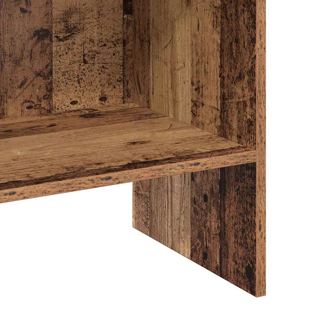 Könyvespolc 2 szintes 40 x 35 x 180 cm Szerelt Fa Régi fa