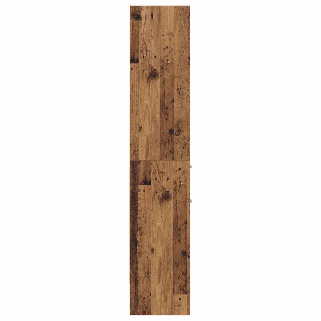 Könyvespolc 2 szintes 40 x 35 x 180 cm Szerelt Fa Régi fa