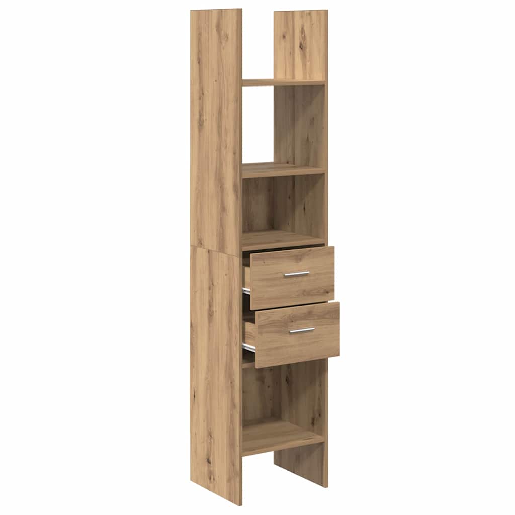 Könyvespolc 2 szintes 40 x 35 x 180 cm Szerelt Fa