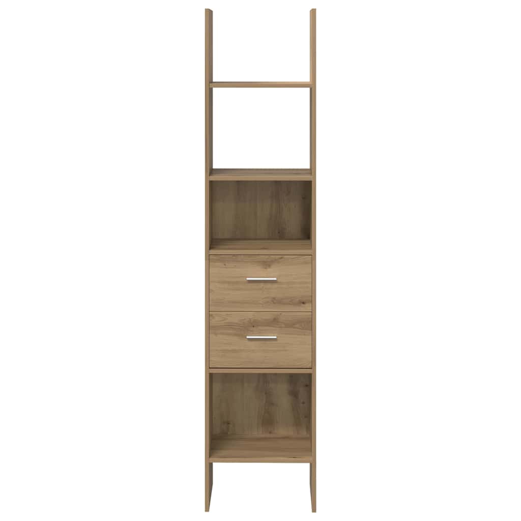 Könyvespolc 2 szintes 40 x 35 x 180 cm Szerelt Fa