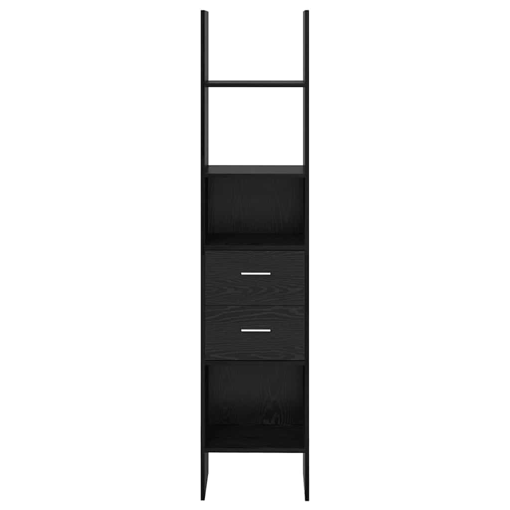 Könyvespolc 2 szintes 40 x 35 x 180 cm Szerelt Fa Musta tammi