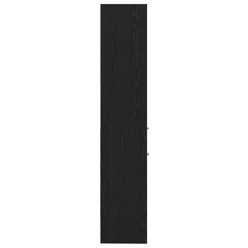 Könyvespolc 2 szintes 40 x 35 x 180 cm Szerelt Fa Musta tammi