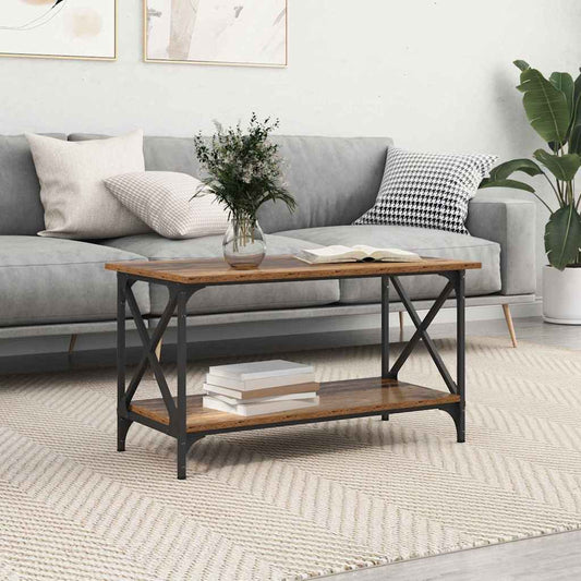 Dohányzóasztal Régi fa 80 x 45 x 45.5 cm Faanyag