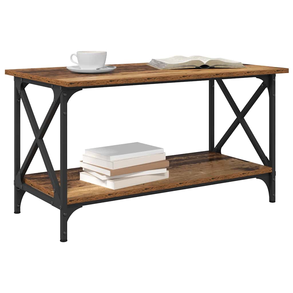 Dohányzóasztal Régi fa 80 x 45 x 45.5 cm Szerelt Fa
