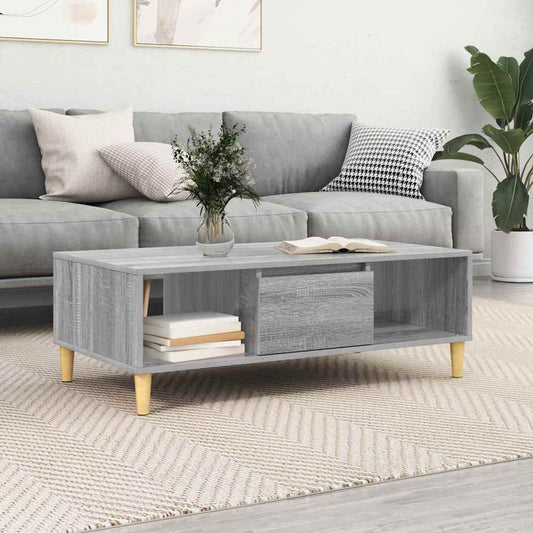 Dohányzóasztal Szürke Sonoma 102 x 55 x 35 cm Faanyag