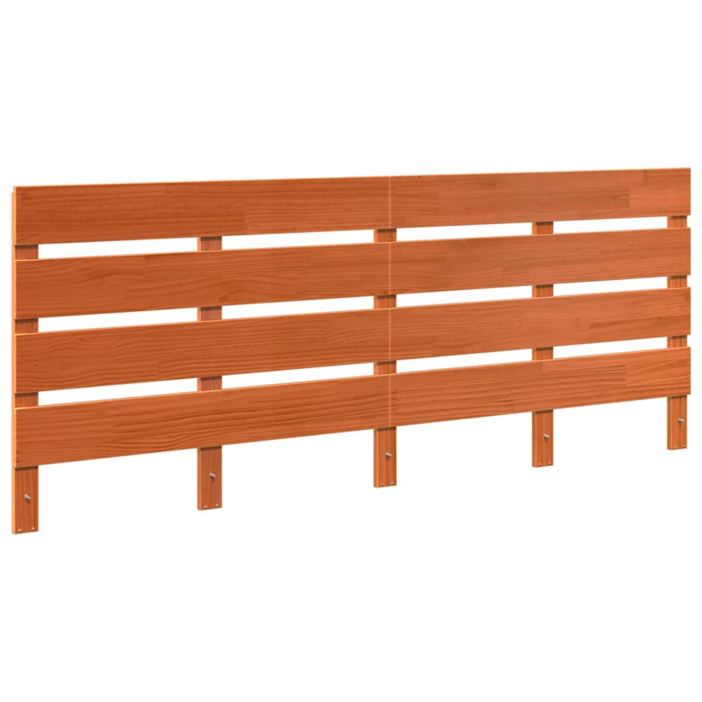 Fejtámla Faggyú barna 200,5 x 3 x 80 cm Tömör fenyőfa