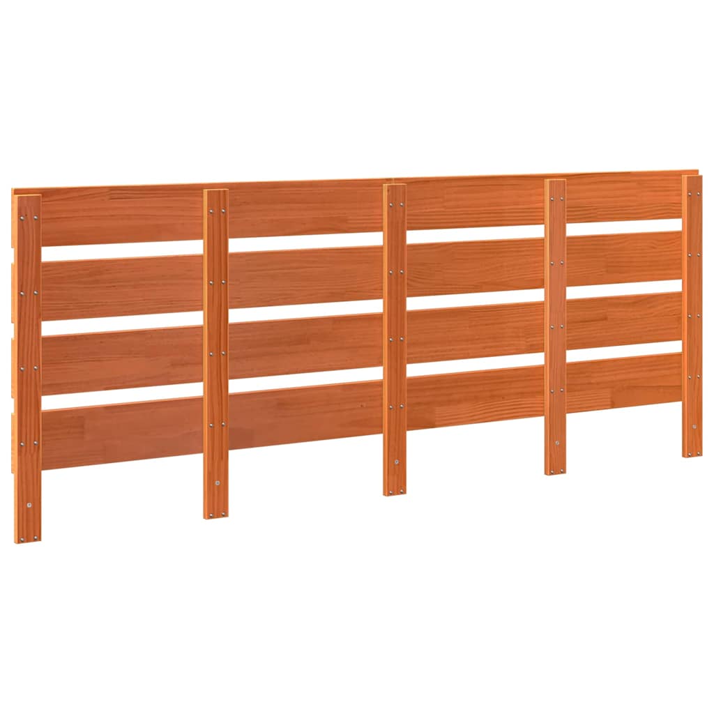 Fejtámla Faggyú barna 200,5 x 3 x 80 cm Tömör fenyőfa