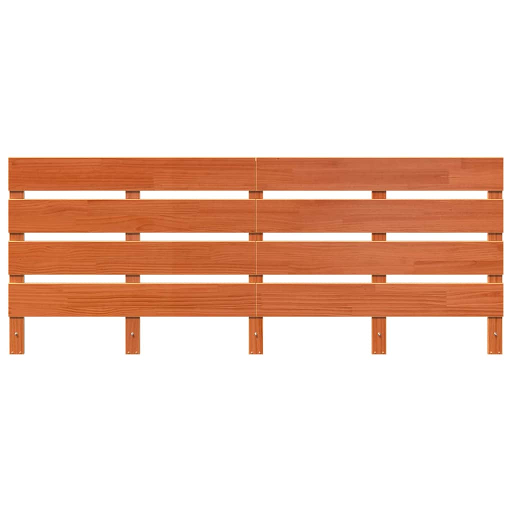 Fejtámla Faggyú barna 200,5 x 3 x 80 cm Tömör fenyőfa