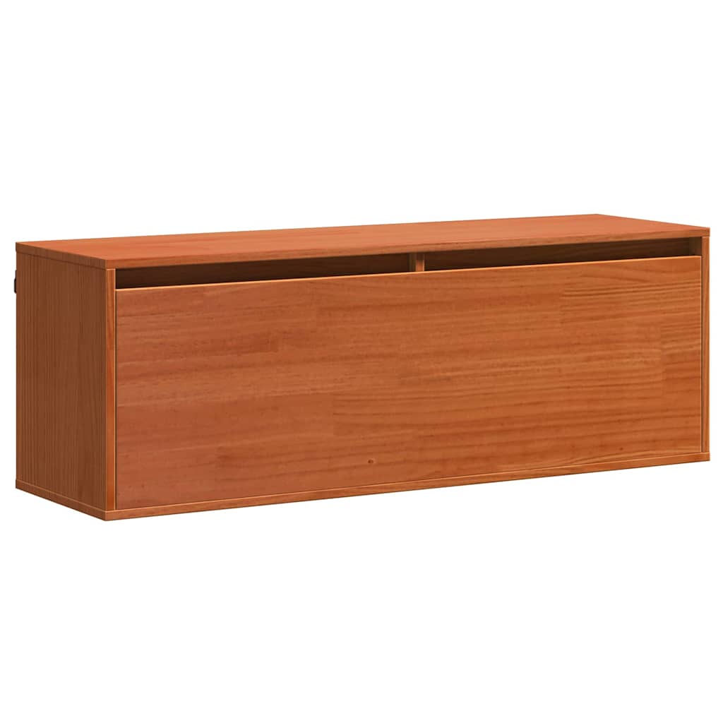 Fali Szekrény Faggyú barna 100 x 30 x 35 cm Tömör fenyőfa