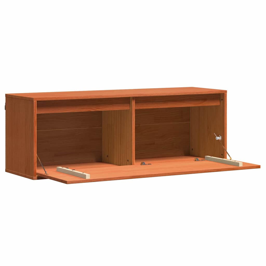 Fali Szekrény Faggyú barna 100 x 30 x 35 cm Tömör fenyőfa