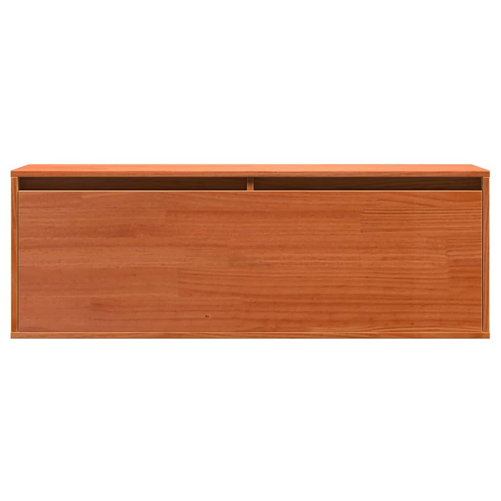 Fali Szekrény Faggyú barna 100 x 30 x 35 cm Tömör fenyőfa