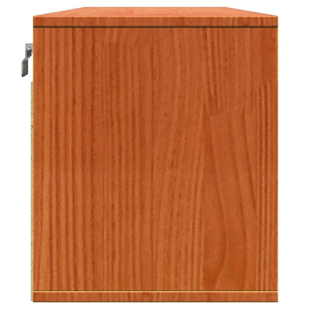Fali Szekrény Faggyú barna 100 x 30 x 35 cm Tömör fenyőfa