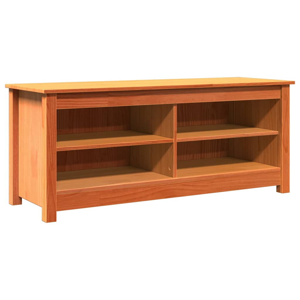 Tárolópad Faggyú barna 110 x 38 x 45,5 cm Tömör fenyőfa